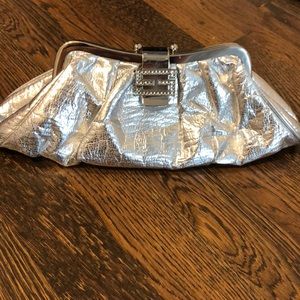 Silver Clutch bag
